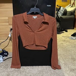 Earthbound long sleeve crop top